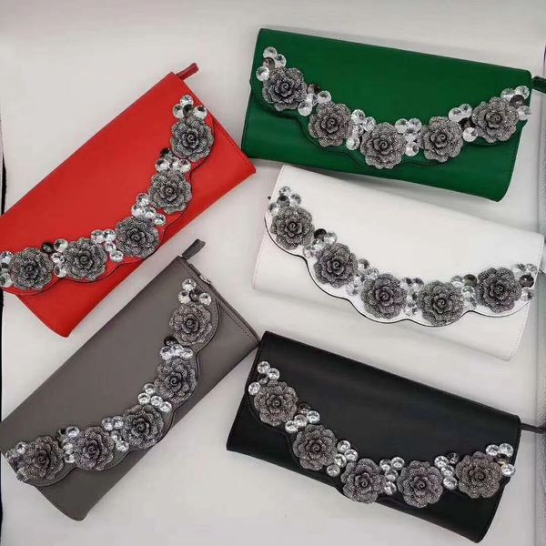 

fashion rhinestone ladies clutch bag multicolor pu ladies handbag