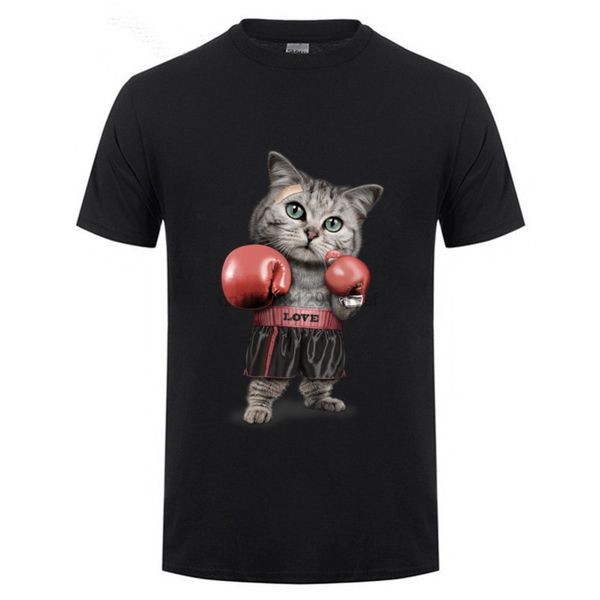 

hipster short sleeve short sleeve love cat boxer funny cat animal customized birthday gift sport hooded sweatshirt hoodie t shirt