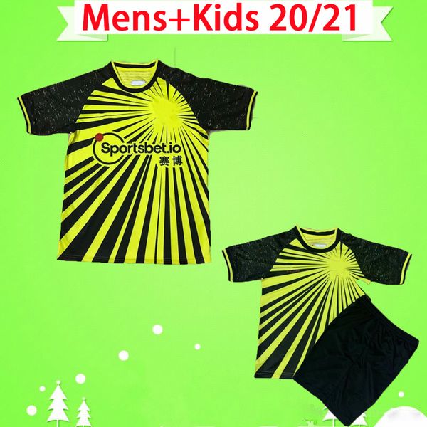

2020 2021 soccer jerseys home yellow kelme deeney success football shirt masina doucoure deulofeu gray thai quality, Black;yellow