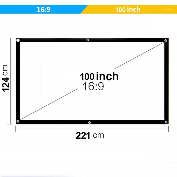 

projection screens vivicine portable screen 100 inch 16:9 projector for home theater led proyector beamer1