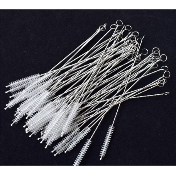 

dhl 17.5cm straw brush bottle cleaners stainless steel cleaning brush nylon brush drin sqccew bbgargden