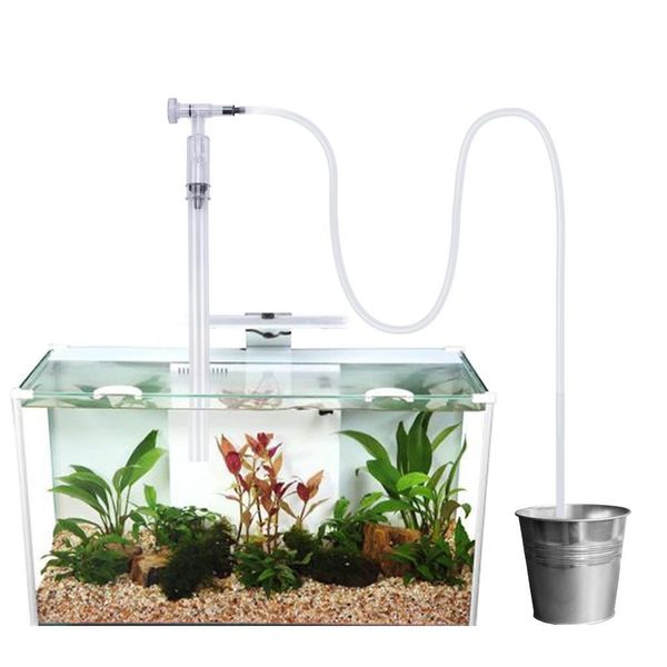 

aquarium fish tank gravel sand cleaner with flow control vacuum siphon water exchanger perfect for cleaning medium and large scale fish m6w