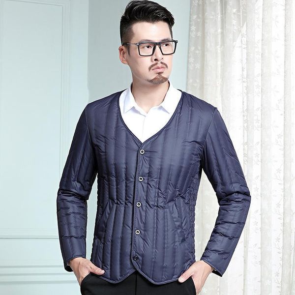 

mimi more frivolous older youth warm down the tank man suit cultivate morality pants big yards coat to wear down jacket1, Black