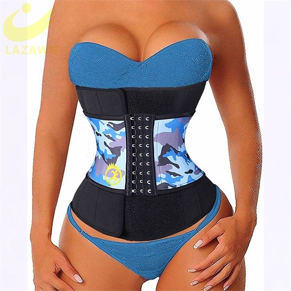 LAZAWG Néoprène Sauna Taille Formateur Corset Sweat Ceinture pour Femmes Perte De Poids Compression Tondeuse Workout Fitness Chaud Thermo Girdl 201222