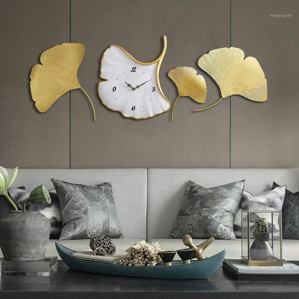 

modern large wall clock 3d gold living room creative wall clock luxury mural gift idea relojes madera pared home decor dd45wc1