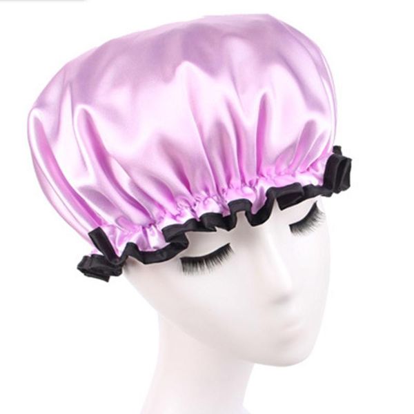 

home thickened l durable large waterproof bathroom reusable accessories elasticity shower cap