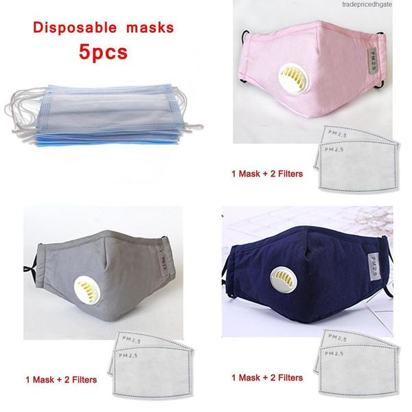 

washable mask anti pollution reusable factory pm2.5 dust masks with valve filter cotton mouth muffle h538 cjoq