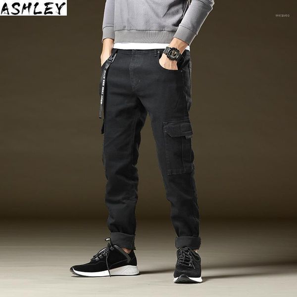 

new fashion 2020 denim man jeans brand mens desinger classic straight plus size 28-44 46 48 hip hop streetwear1, Blue