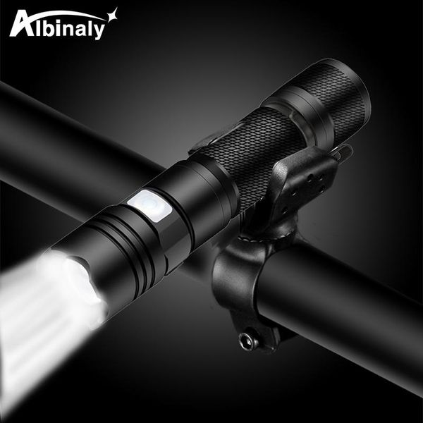 

bike lights super bright tactical led bicycle light 5 lighting mode chargeable riding torch support zoom cycling