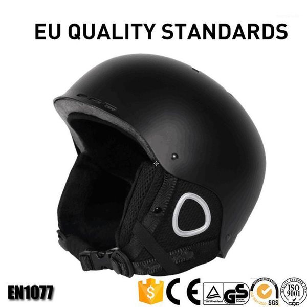 

ski helmet pc case + eps inside breathable safety protection ultralight detachable earmuffs professional ski equipment1