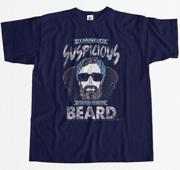 

summer novelty cartoon i'm not suspicious i just have a beard hipster mens movie sport hooded sweatshirt hoodie men t shirt