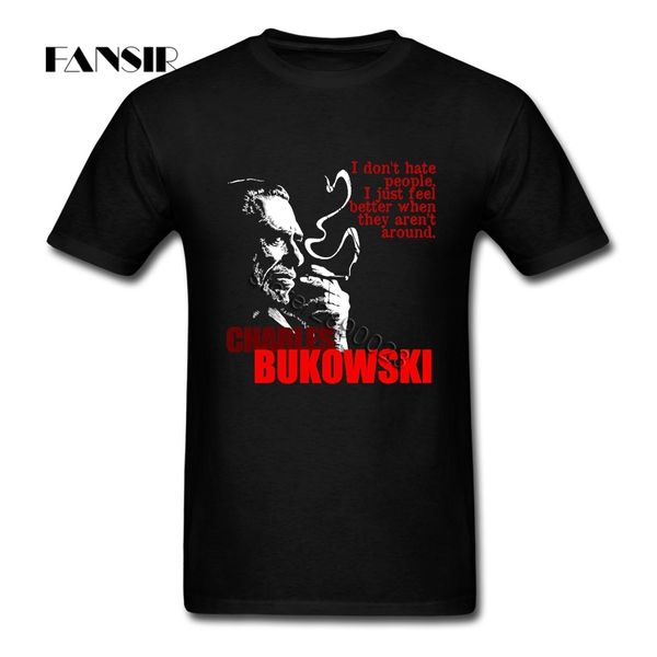 

charles bukowski men t-shirt fashion tshirt men male short sleeve o neck plus size tee for family sport hooded sweatshirt hoodie
