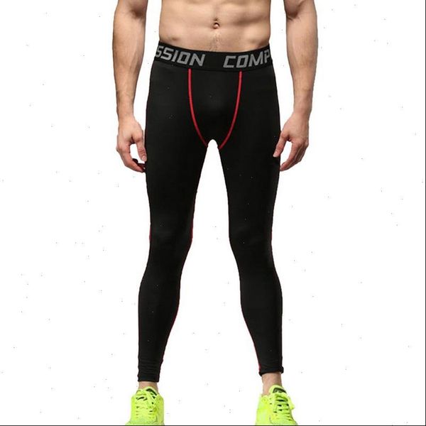 

men skinny sport pants casual elastic waist bodybuilding joggers pencil pants letter print patchwork gymwear leggings, Black