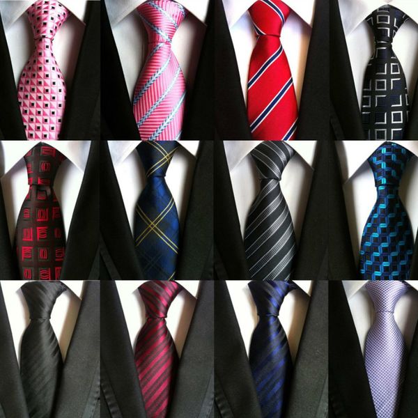 

neckties classic men's stripe wedding ties jacquard woven 100% silk solid tie polka dots, Blue;purple