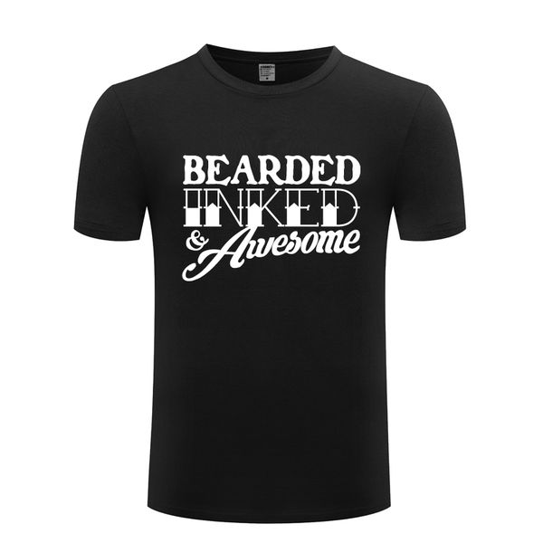 

бородатая inked удивительный новый творческий мужская футболка футболка мужчины 2018 новый с коротким рукавом повседневная top tee спорта то