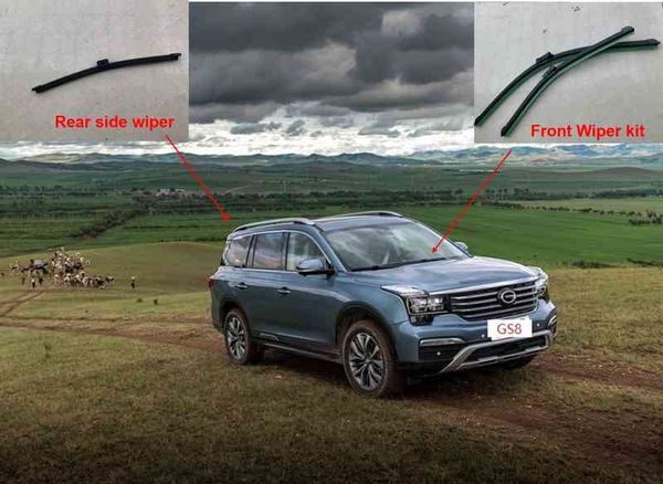 

front window wiper blade kit / rear wiper for chinease gac ga8 gs8 suv auto car motor parts