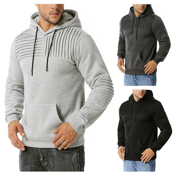 

2020 осень и зима новый европейский размер моды для спорта и отдыха свитер куртка мужская повседневный свитер, Black