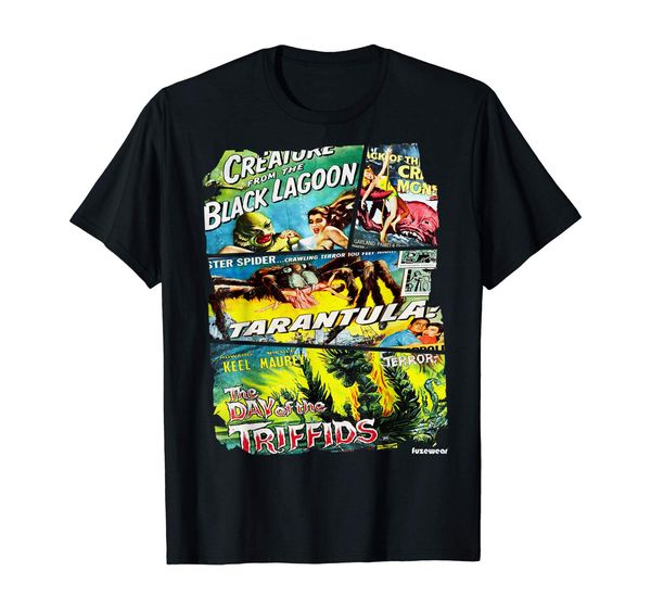 

vintage style sci fi movie poster collage hoodie designers t shirts sweatshirt