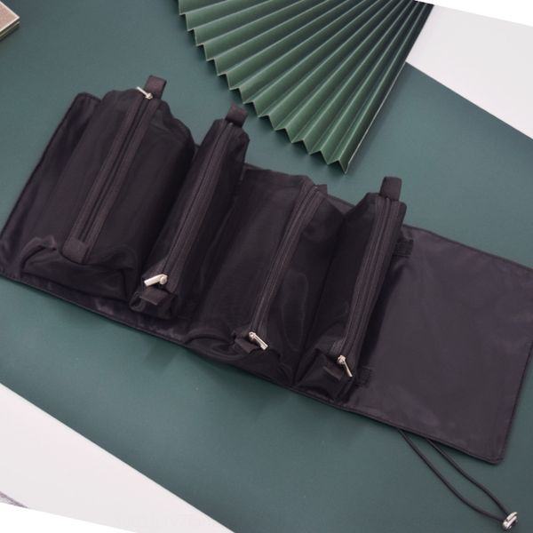 

suvgd new cosmetic travel wash mesh large bag embroideryportable folding detachable korean storage new korean embroidery travel wash capacit