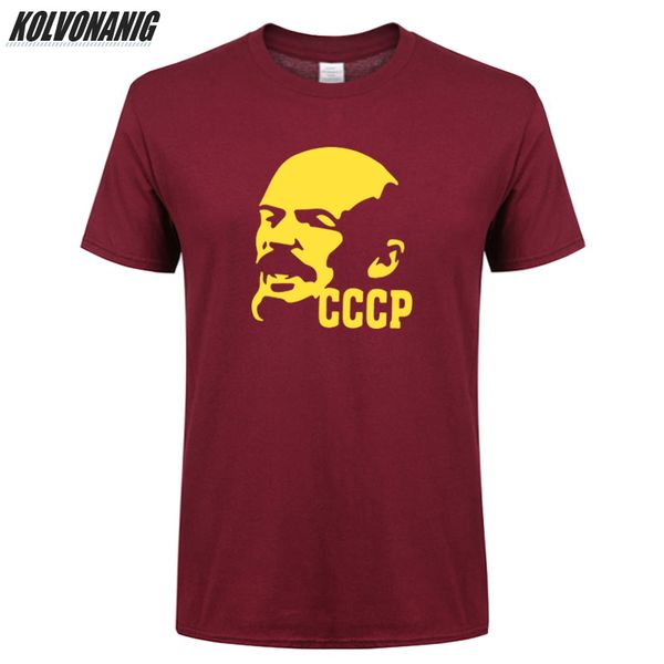 

sport the soviet union great communist cccp lenin print t-shirt summer 2019 short sleeve o-neck cotton men's clothing tee shirt