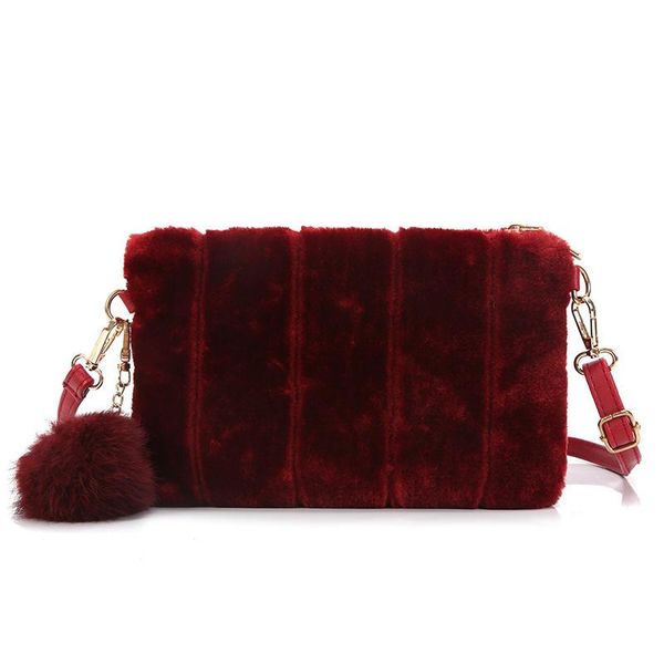 

2020 new plush envelope bag small coin handbag for women fashion crossbody bags for lady cute tote purses