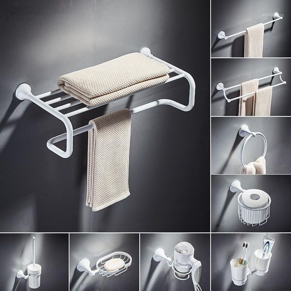 

bath accessory set white brass bathroom accessories corner shelf soap basket toilet brush holder towel rack hardware 1