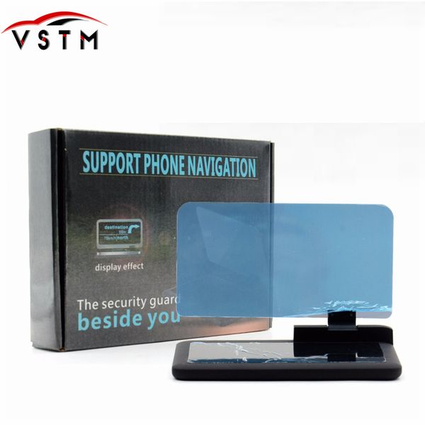 

car windscreen projector head up display universal mobile phone holder multifunction for iphone hud h6