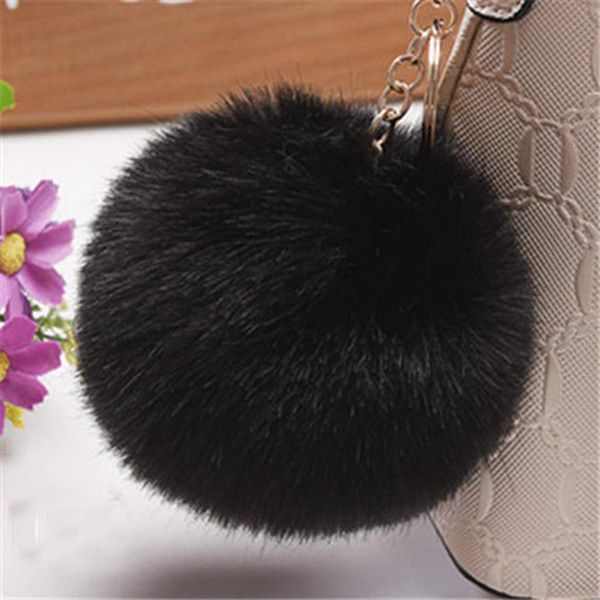 

8см 15см поддельный fox pom pon бал fulffy плюша шарика snap кнопки для diy hat обувь сумки coat мода дети игрушки волос pompom jllheo sinab