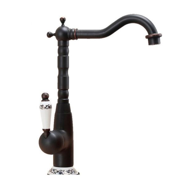 

solid brass basin faucets ceramic single holder single hole deck mounted kitchen faucet rotating cold w jllqgl