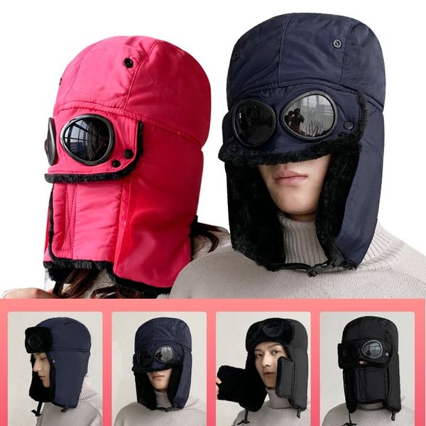 

black beanies winter hats for men women outdoor skiing boys winter hat waterproof cap thick fleece polyester bonnet mens gifts y201024, Blue;gray