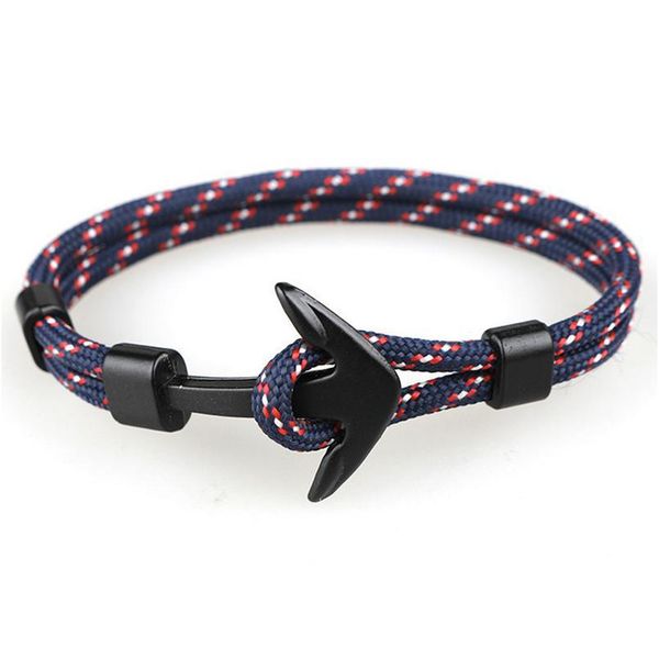 

tangyin 2018 new fashion survival rope chain multilayer anchor charm bracelets and bangles men women gift sport hooks na qylbbb