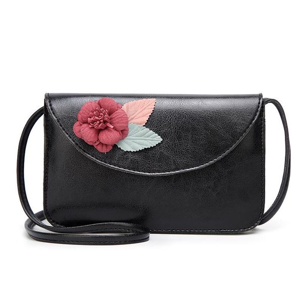 

2020 summer fashion women bag leather handbags pu shoulder bag small flap crossbody bags for women messenger bags with flower