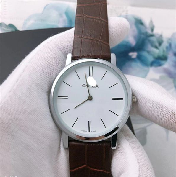

ultra thin fashion quartz watch ladies temperament watch, Slivery;brown