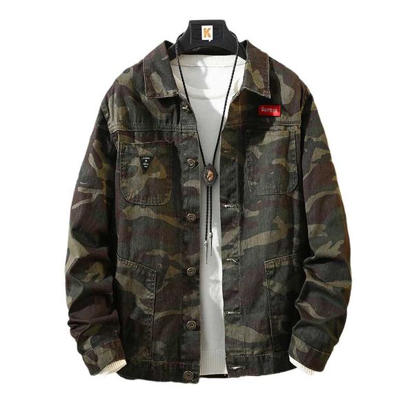 

men's jackets mens black holes denim coats fashion men spring autumn loose casual jean outwear, Black;brown