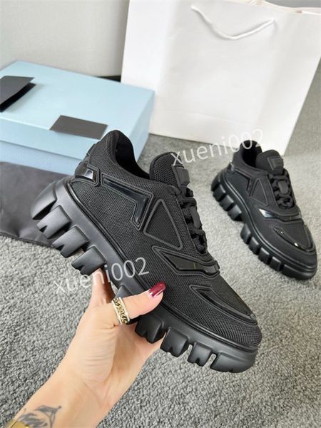 

boots luxury designer casual dress shoes men women lace up classic leather pattern bottom print sport lover trainers ace sneakers 35-45 zh21, Black