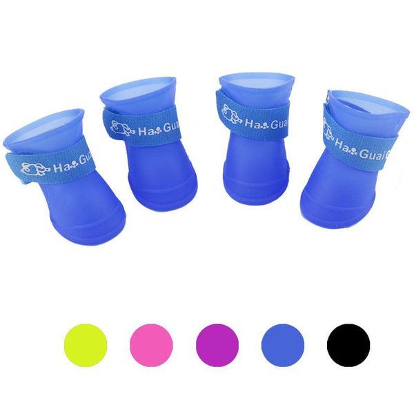 

big dog shoes waterproof pet shoes for dogs puppy rubber rain dog boots portable durable puppy dog shoes pet products wmtwrt