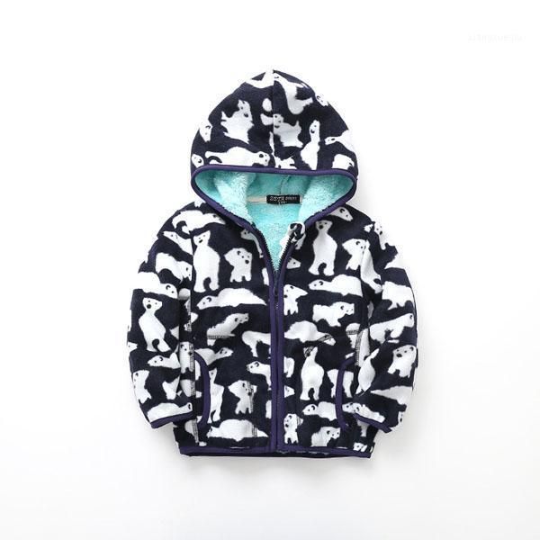 

children's clothes were warm and plush with thick coats 2-8 years old1, Blue;gray