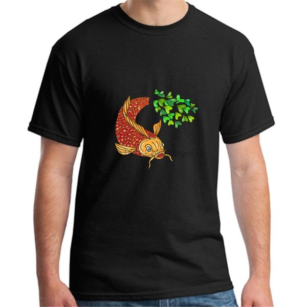

short sleeve tees shirt koi nishikigoi carp fish microgreen tail drawing t shirts tee camisetas masculina sport hooded sweatshirt hoodie