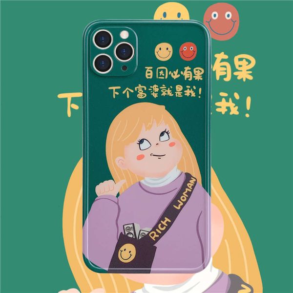 

funny girl cartoon character 11pro max x xs xr / se mobile phone shell iphone7p female 8plus silicone personality creative fall