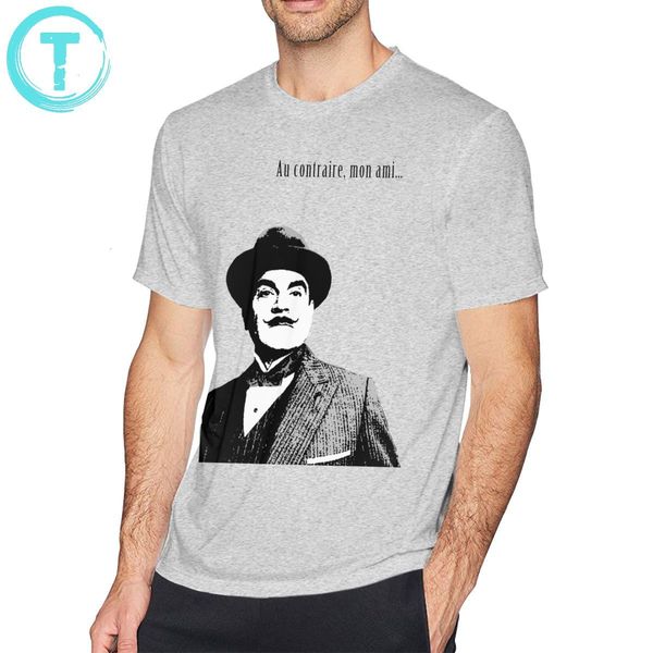 

agatha t shirt hercule poirot t-shirt men beach tee shirt funny 6xl graphic short-sleeve tshirt sport hooded sweatshirt hoodie