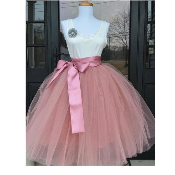 

6layers 65 см мода тюль юбка плиссированные футболки женские lolita petticate подружки невесты сладкая вечеринка midi юбка jupe saia wmtytv