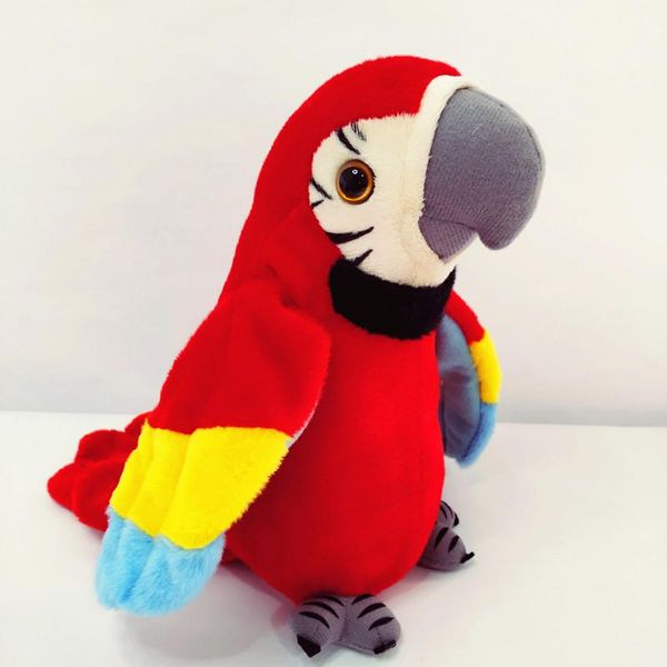 

новый электрический talking parrot плюшевые игрушки говоря запись повторяется размахивая wings play music electroni птица фаршированная кукл