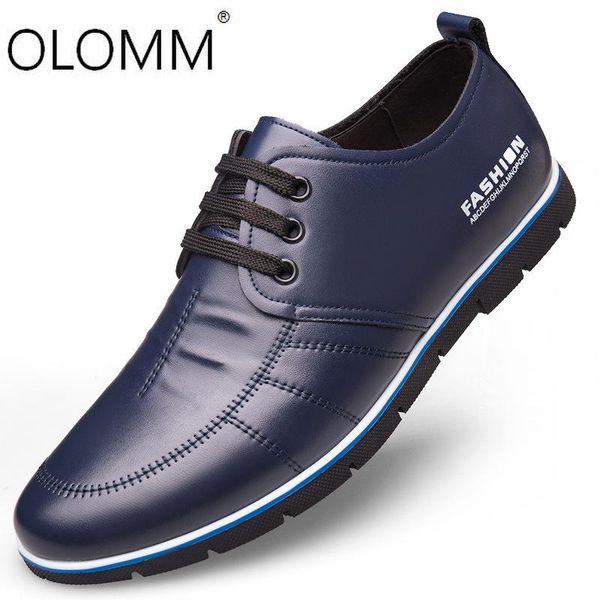 

новая весна обувь англия tie daily повседневная мужская мода обувь мужчины платье кожа zapatos de hombre платье кожа, Black