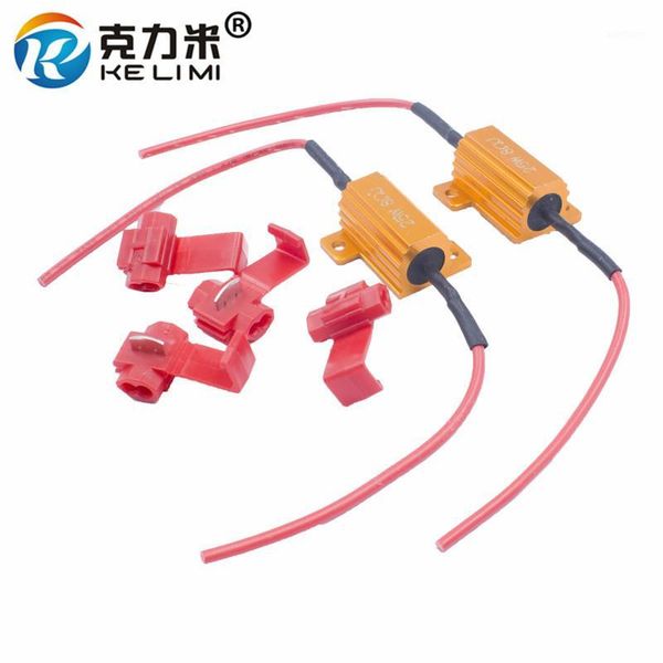 

kelimi add-on decoder load resistor 10w 25w 50w led flash rate canbus no error canceller decoder1