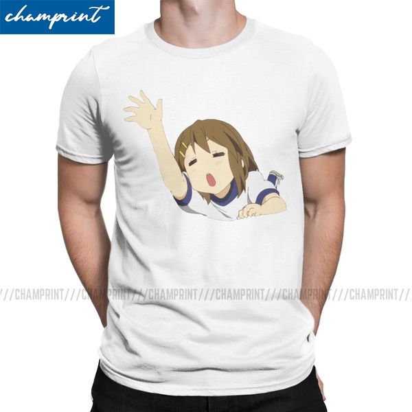 

men yui lying down k on yui hirasawa japan music anime funny short sleeve round collar 6xl sport hooded sweatshirt hoodie men t shirt