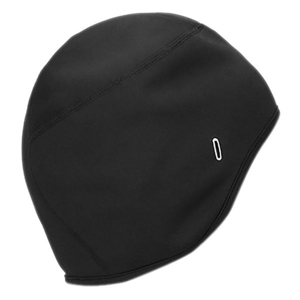 

winter cycling cap windproof thermal ski cap with glasses holes for men women mtb bike cycling headwear, Black