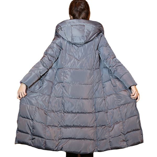 

2019 women winter jacket hooded stand collar outwear female parka coat down cotton warm long parkas