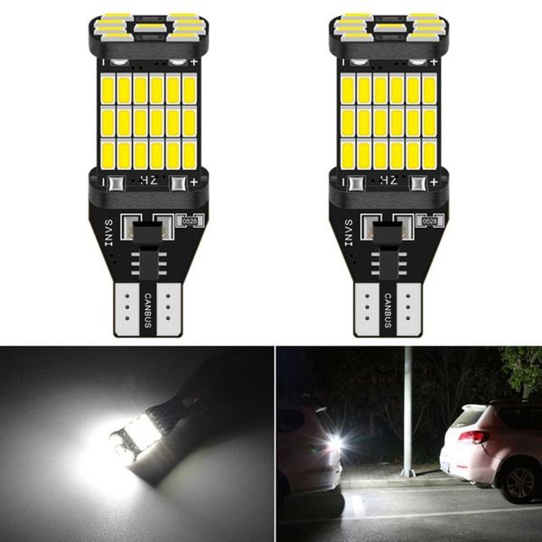 

2x t15 canbus w16w led bulbs car backup reversing light for e60 e90 e91 fiesta fusion focus 3 5 6 cx-5 error free