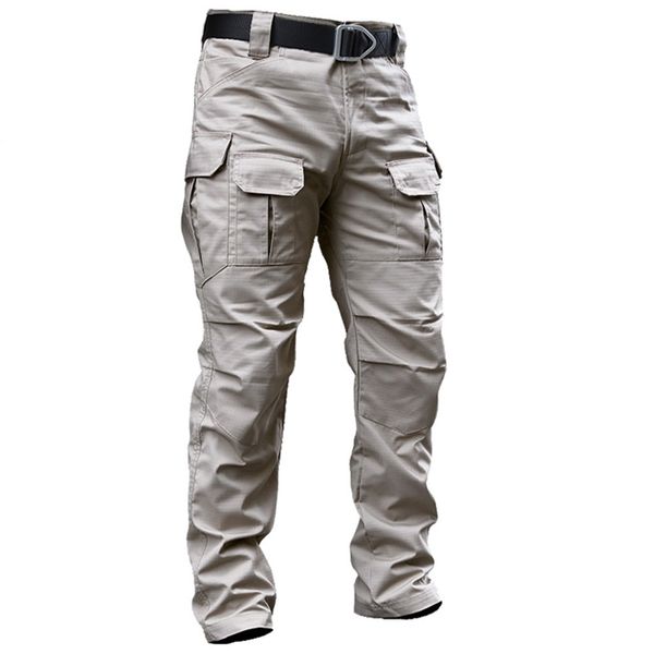 

new brand military cargo pants men's stretch swat combat rip-sarmy long trouser many pocket urban commute tactics work pants 201116, Black