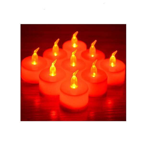 

*4 .8 lights pack christmas of 3 24 .2cm battery operated flicker flameless led tealight candles light wedding birthday